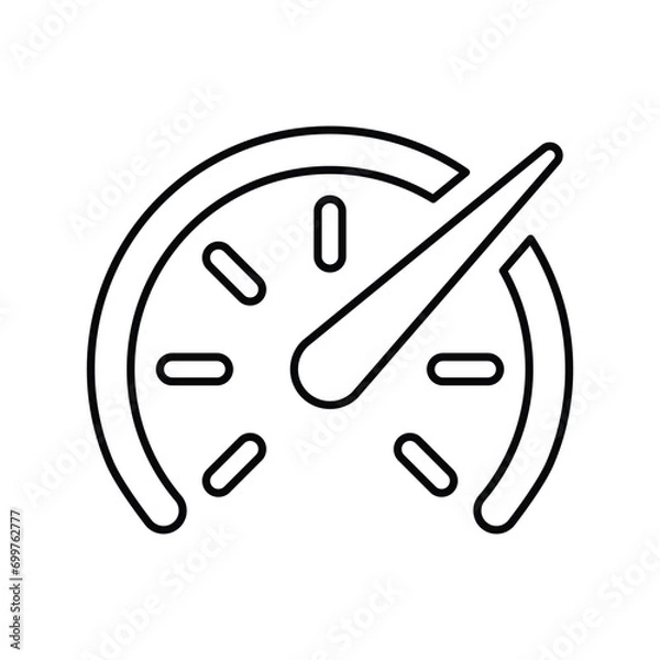 Obraz Speedometer, speed, dashboard icon