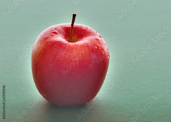 Obraz czerwone jabłko