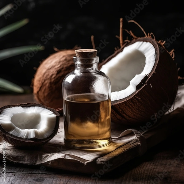Obraz Coconut oil-based glucoside Generative AI
