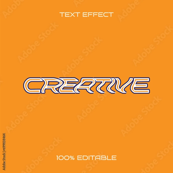 Obraz Vector Creative Text Style Effect