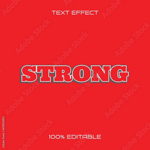 Obraz Vector Strong Text Style Effect