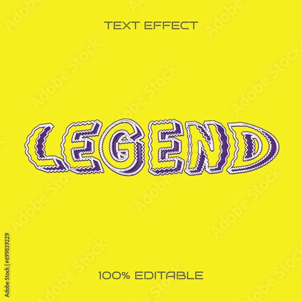 Obraz Vector Legend Text Style Effect