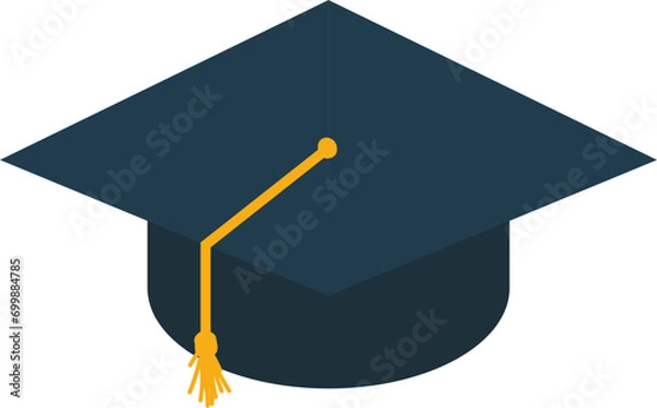 Obraz graduation cap doodle style