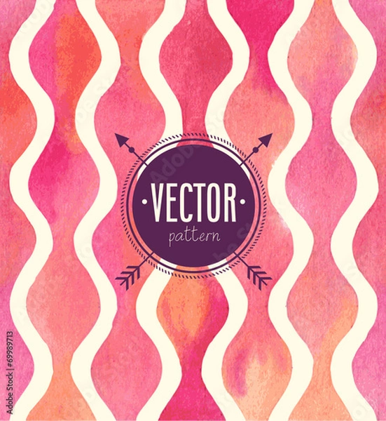Fototapeta Vector Watercolor seamless pattern.