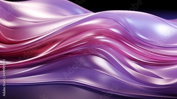 Fototapeta Lavender Dreams: High-Res Tech Waves in Silver Elegance - Elevate Your Screens with 64K Beauty!, Generative AI