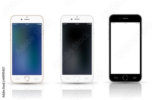 Fototapeta Smartphone realistic mockup set