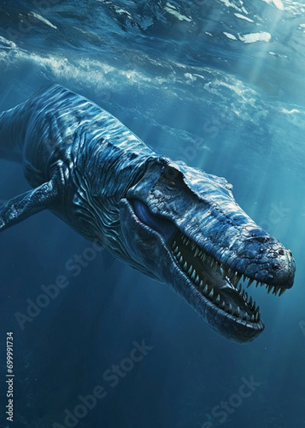 Obraz Mosasaurus Dinosaur Water Ocean