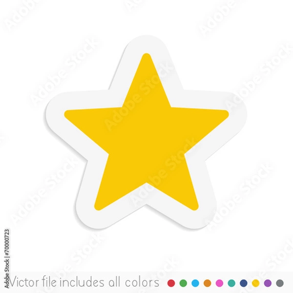 Fototapeta Sticky Icon