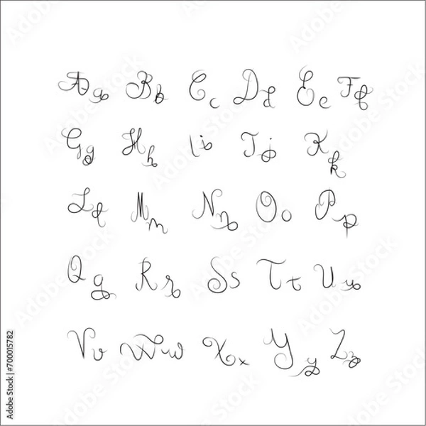 Obraz  Hand drawn Alphabet