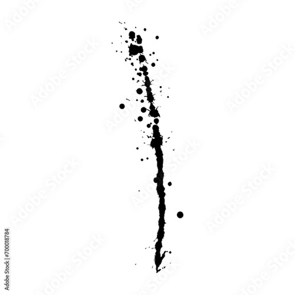 Obraz Dirty ink splash isolated element