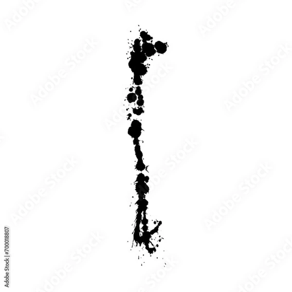 Obraz Dirty ink splash isolated element