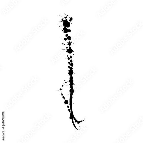 Obraz Dirty ink splash isolated element