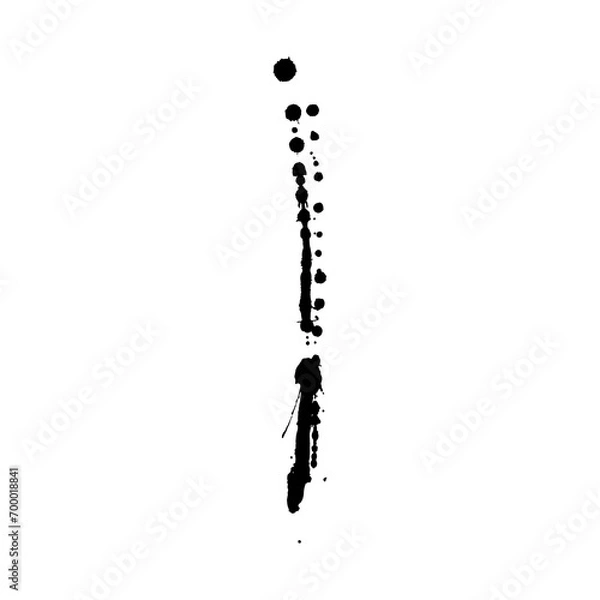 Obraz artistic ink splatter isolated element