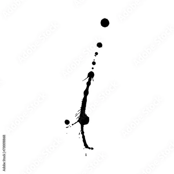 Obraz artistic ink splatter isolated element