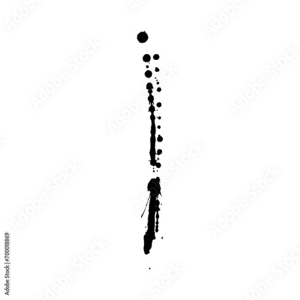 Obraz artistic ink splatter isolated element