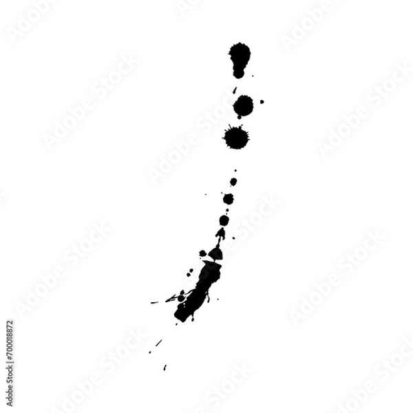 Obraz artistic ink splatter isolated element