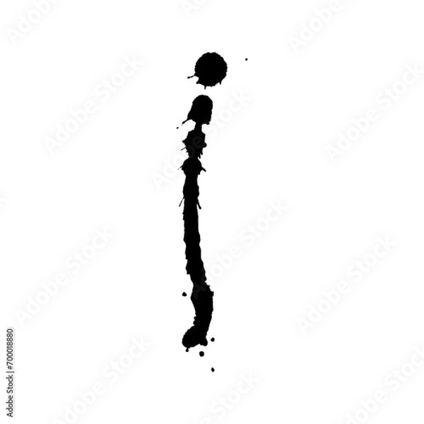 Obraz drop ink splatter isolated element