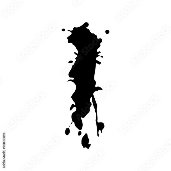 Obraz drop ink splatter isolated element