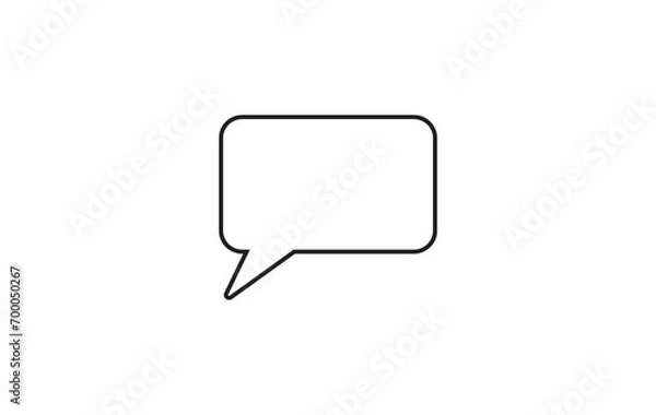 Fototapeta Bubble Text icon vector illustration logo template for many purpose. Isolated on white background