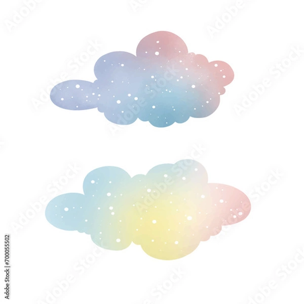 Obraz illustration of clouds
