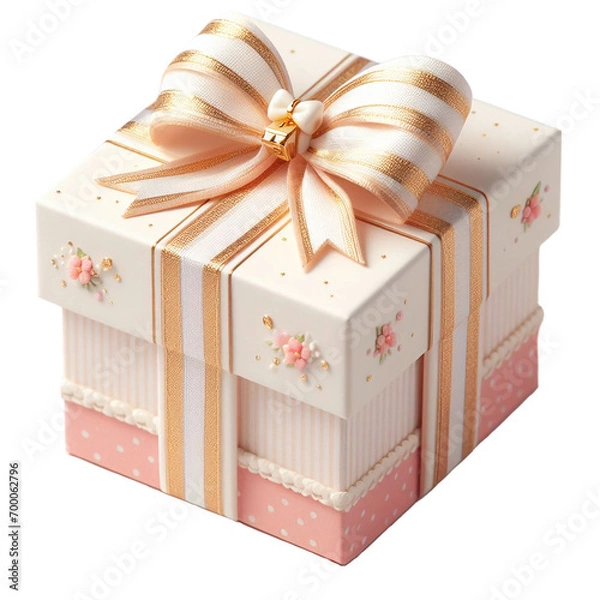 Obraz gift box isolated on white