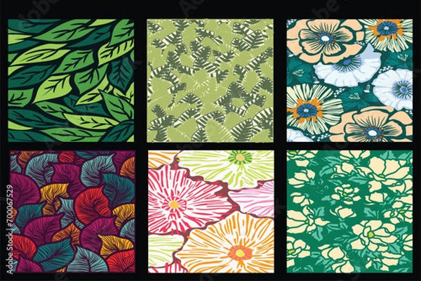 Fototapeta set of backgrounds