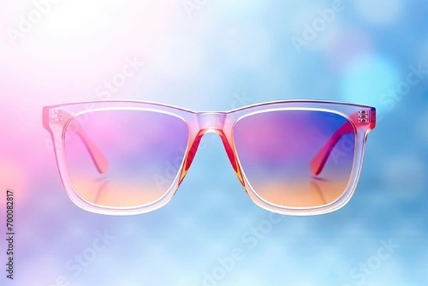 Fototapeta Summer background with multiple bright colors, blurred and trendy. Horizontal layout.