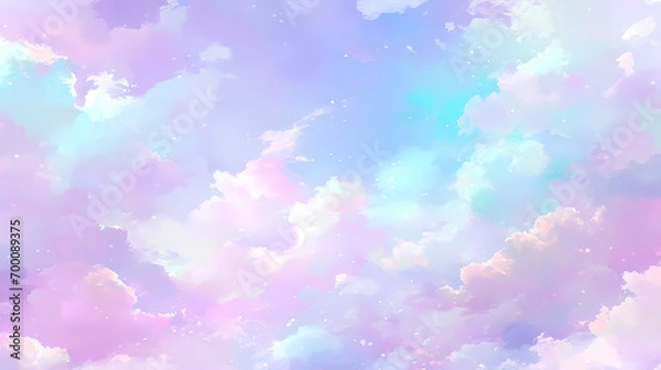 Obraz Pastel Colored Cloud Abstract Background