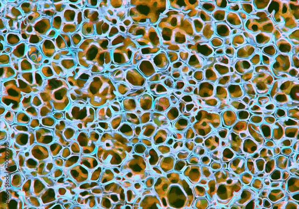 Obraz Plastic blue fibers