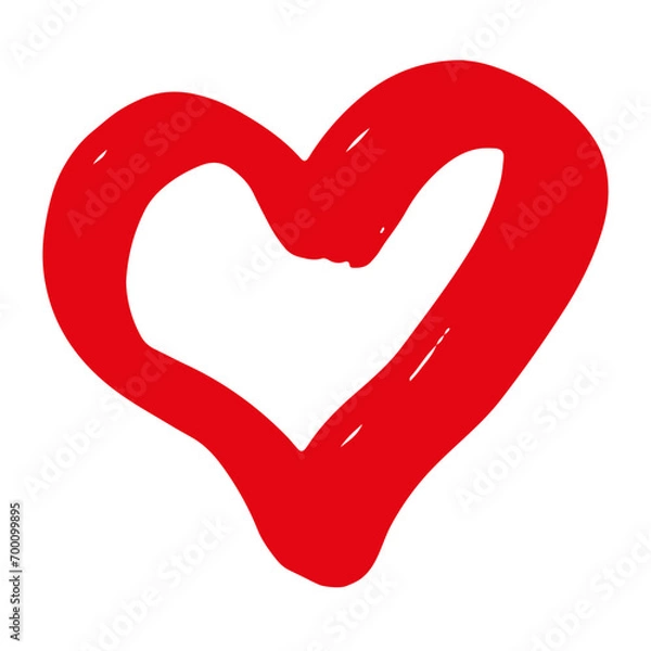 Fototapeta Hand Drawn Heart Shape