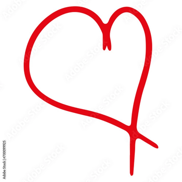 Obraz Hand Drawn Heart Shape
