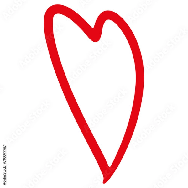 Obraz Hand Drawn Heart Shape