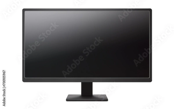 Fototapeta a black computer monitor with a stand