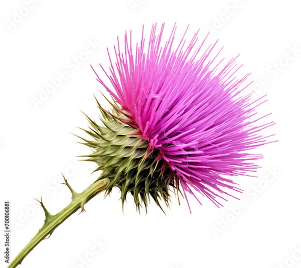 Obraz a purple flower with thorns