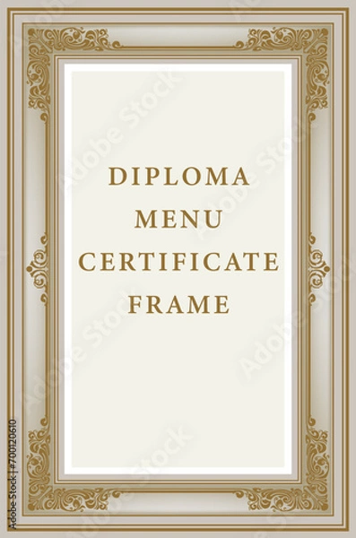 Fototapeta frame with ornament