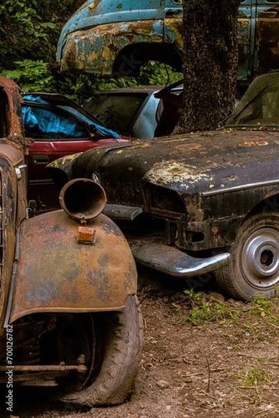 Obraz old rusty car