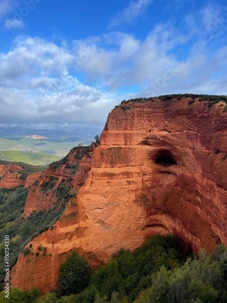 Obraz Paisaje rocoso en antiguas minas de Oro. Las Medulas en León.