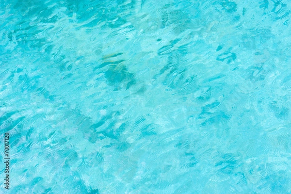 Fototapeta Texture of water surface in swimming pool