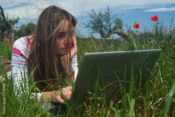 Fototapeta ordinateur portable