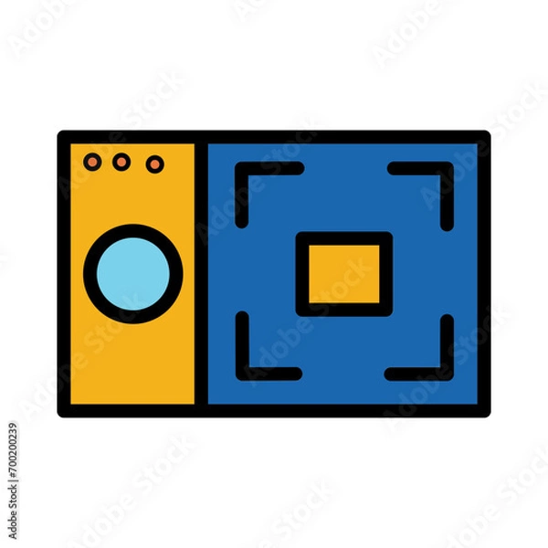 Obraz Area Camera Focus Filled Outline Icon