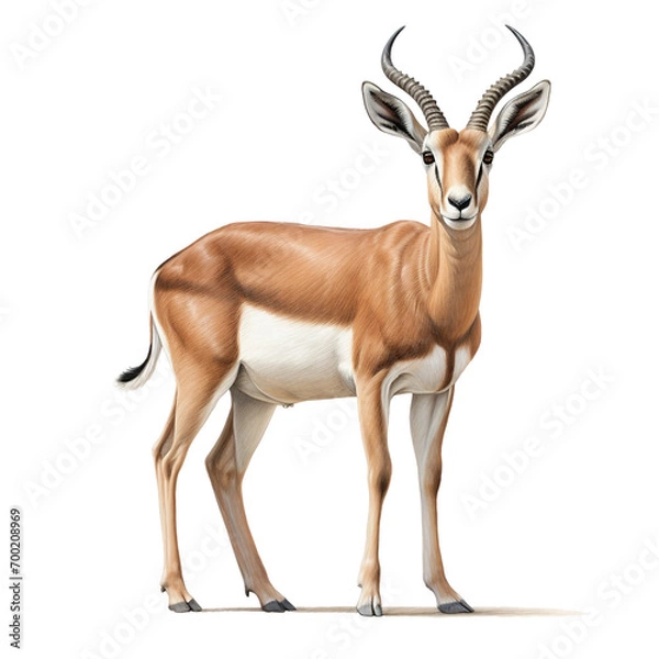 Obraz antelope isolated on white background