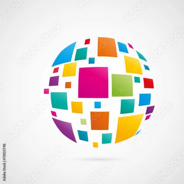 Obraz logo, internet