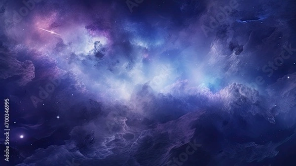 Fototapeta Colorful space galaxy cloud nebula. Stary night cosmos. Universe science astronomy. Supernova background wallpaper. Planetary space travel through moons and stars.