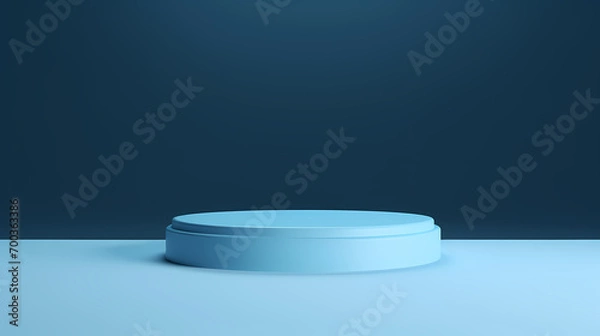 Obraz 3D rendering minimalist background product booth, podium, stage, product commercial photography background, product cosmetics booth