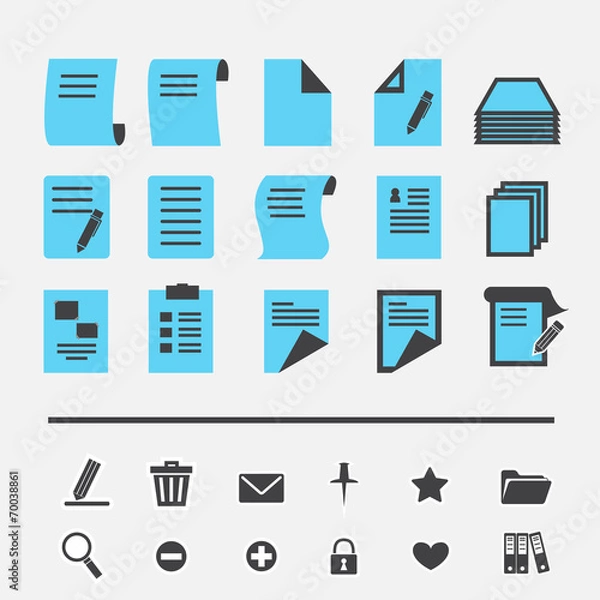 Fototapeta paper icon