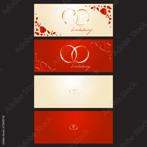 Obraz Einladung Hochzeit Herzen