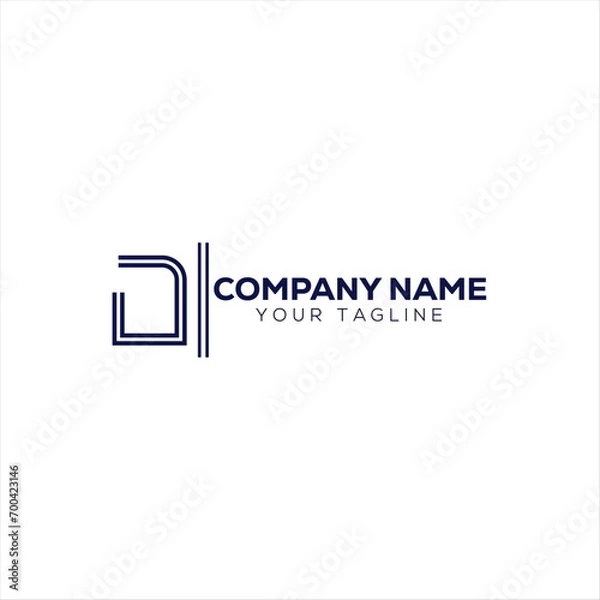 Obraz New D Business logo design 