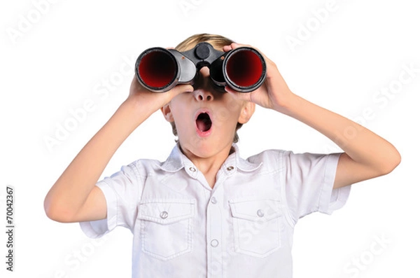 Obraz isolated young boy