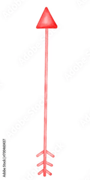 Fototapeta red arrow ,Valentine 