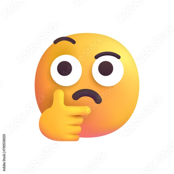 Fototapeta Thinking Face